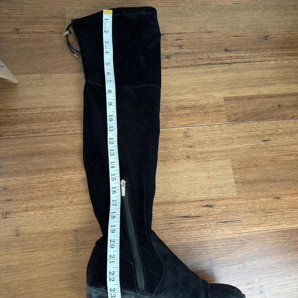 Sam Edelman Black Velvet Over The Knee Boots Boho Festival 2000s Revival Size 8
